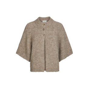 Neo Noir - Strik - Benuta Fluffy Knit Cardigan - Beige Melange