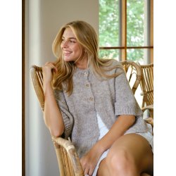 Neo Noir - Strik - Benuta Fluffy Knit Cardigan - Beige Melange