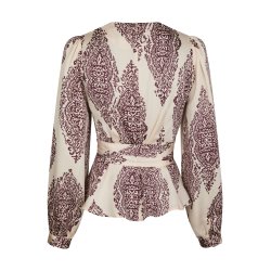 Neo Noir - Skjorte Rista Paisley Drop Blouse - Burgundy