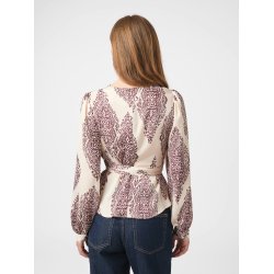 Neo Noir - Skjorte Rista Paisley Drop Blouse - Burgundy