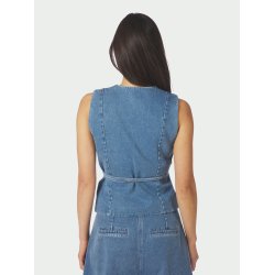 Neo Noir - Samara Denim Waistcoat - Blue
