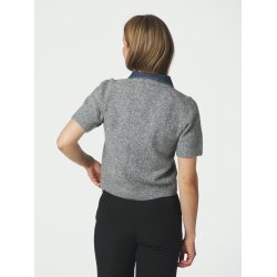 Neo Noir - Amoria Knit Cardigan - Grey Melange