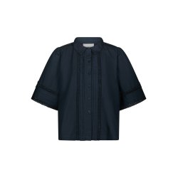 Neo Noir - Skjorte Lotte Poplin Shirt - Navy