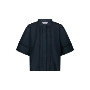  Neo Noir - Skjorte Lotte Poplin Shirt - Navy