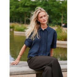  Neo Noir - Skjorte Lotte Poplin Shirt - Navy