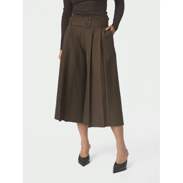 Neo Noir - Bukser Rilene Midi Pants - Dark Brown