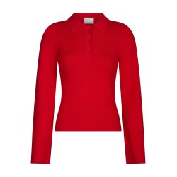Neo Noir - Polo Fannya Solid Knit - Red
