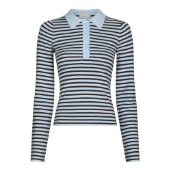 Neo Noir - Polo Fannya Striped Knit - Light Blue