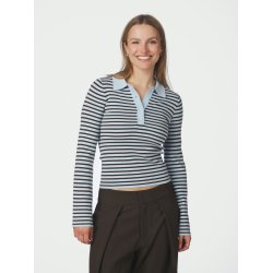 Neo Noir - Polo Fannya Striped Knit - Light Blue