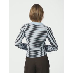 Neo Noir - Polo Fannya Striped Knit - Light Blue