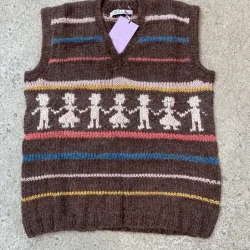 Chola - Strikvest - Brun 