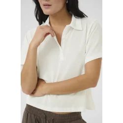 My Essential Wardrobe - Abby Polo Tee - Snow White