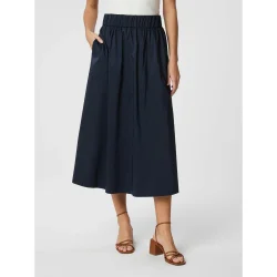 Neo Noir - Nederdel - Yara Poplin Skirt - Navy