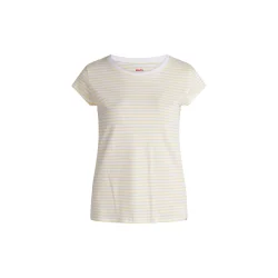 Mads Nrgaard - T-shirt Organic Jersey Stripe - Double Cream/Brilliant White