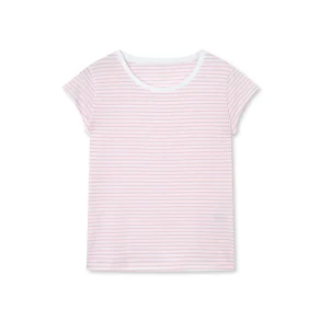 Mads N�rgaard - Fine Jersey Stripe Teasy Tee FAV - Blushing Bride/Briliant W