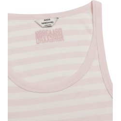 Mads Nrgaard - Top - 2x2 Cotton Stripe Carry Top -  Blushing Bride/Cloud Dancer