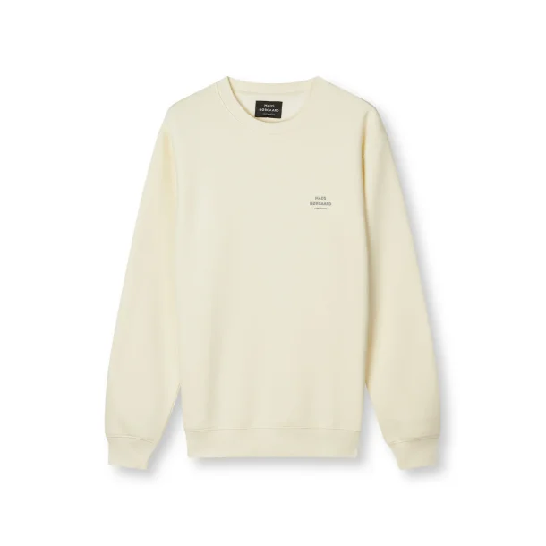 Mads Nrgaard - Standard Crew Logo Sweat- Vanilla ice
