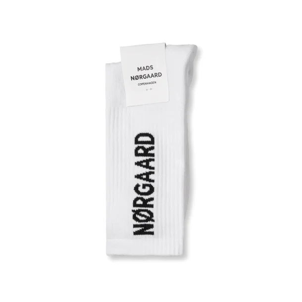Mads Nrgaard - Cotton Tennis MN Classick Sock - White