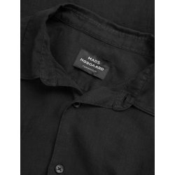 Mads Nrgaard - Skjorte Dyed Linen Victor Shirt SS - Black