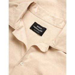 Mads Nrgaard - Skjorte Grida Cotton Victor Shirt - Vanilla Ice