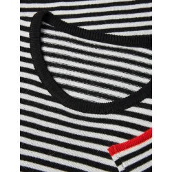 Mads Nrgaard - Sweater One Stripe Ellis Knit - Black/Ecru