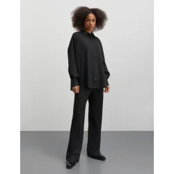 Mads Nrgaard - Skjorte Fulva Nicky Shirt - Dark Grey Melange