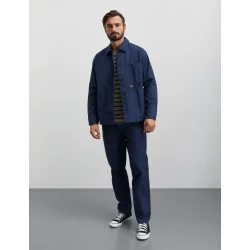 Mads Nrgaard - Fine Twill Core Jacket - Midtnight Navy