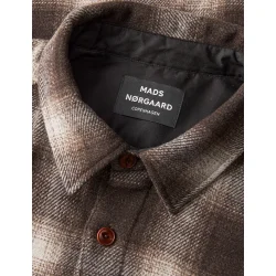 Mads Nrgaard - Overshirt Soft Wool Noah - Desert Palm Check