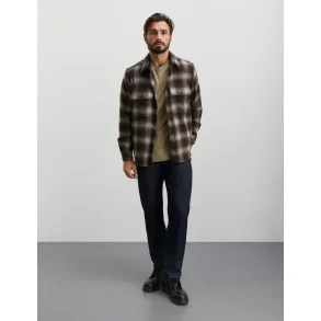Mads Nrgaard - Overshirt Soft Wool Noah - Desert Palm Check