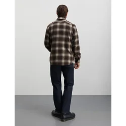 Mads Nrgaard - Overshirt Soft Wool Noah - Desert Palm Check