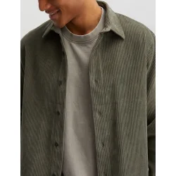 Mads Nrgaard - Overshirt Classic Cord Malte Shirt - Duck Green