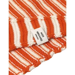 Mads Nrgaard -Trklde Crochet Momo Scarf - Fiery Red/ Vanilla Ice