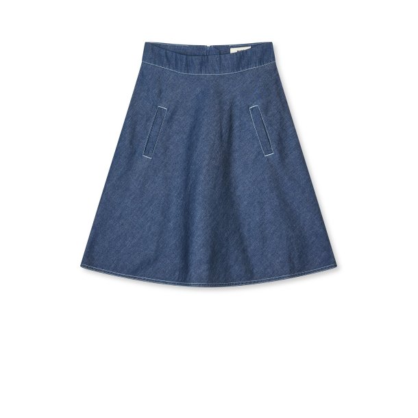 Mads Nrgaard - Nederdel Stelly - Dark Blue Denim