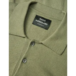 Mads Nrgaard - T-Shirt Tight Cotton Tristan Knit - Oil Green