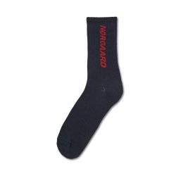 Mads Nrgaard - Tennissokker Single Logo Step Sock - Navy