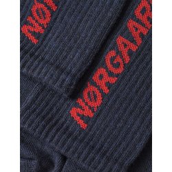 Mads Nrgaard - Tennissokker Single Logo Step Sock - Navy