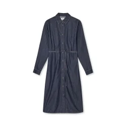 Mads Nrgaard - Kjole - Cosy Denim Svanil Dress - Dark Indigo