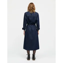 Mads Nrgaard - Kjole - Cosy Denim Svanil Dress - Dark Indigo