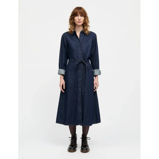 Mads Nrgaard - Kjole - Cosy Denim Svanil Dress - Dark Indigo