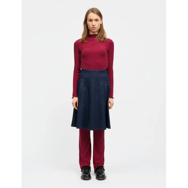 Mads Nrgaard - Nederdel - Cosy Denim Stelly Skirt - Dark Indigo