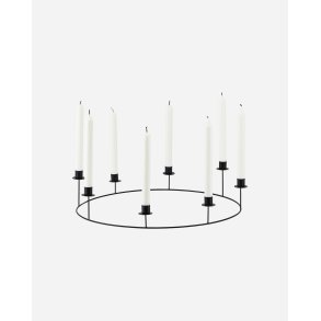 House Doctor - Candle Stand Ring - Black