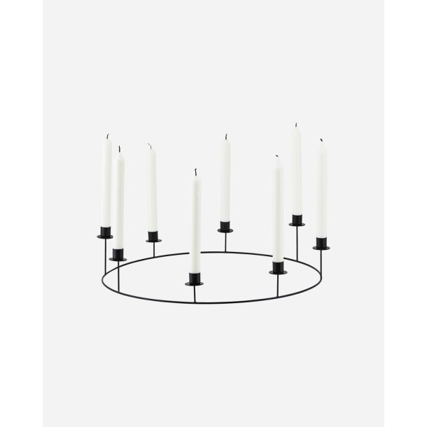House Doctor - Candle Stand Ring - Black
