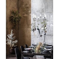 House Doctor - Candle Stand Ring - Black