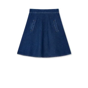 Mads N�rgaard - Luke Denim Stelly Skirt - Mid Blue Denim