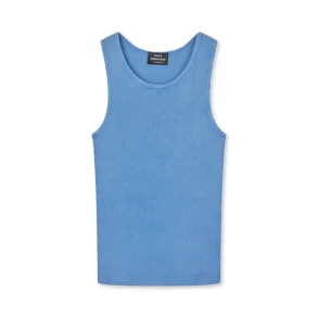Mads N�rgaard - Rib Cotton Bruce Tanktop - Bright Cobalt