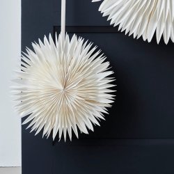 House Doctor - Papirsophng Stjerne Layer  40 cm - Hvid