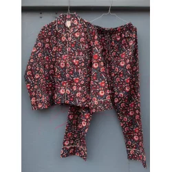 Craft Sisters - Pyjamas Blockprint - Dark Blue