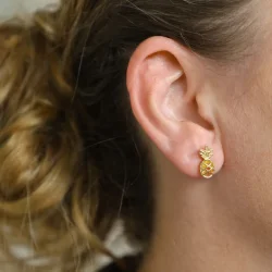 By Str - Ananas rering - 925S Forgyldt