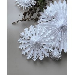 House Doctor - Papirsophng Stjerne  HDFold 45cm - Hvid