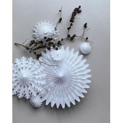 House Doctor - Papirsophng Stjerne  HDFold 68cm - Hvid